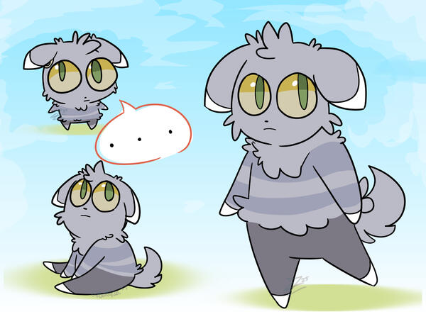 Multiple Unshaded Fullbody Characters w/ Simple Background