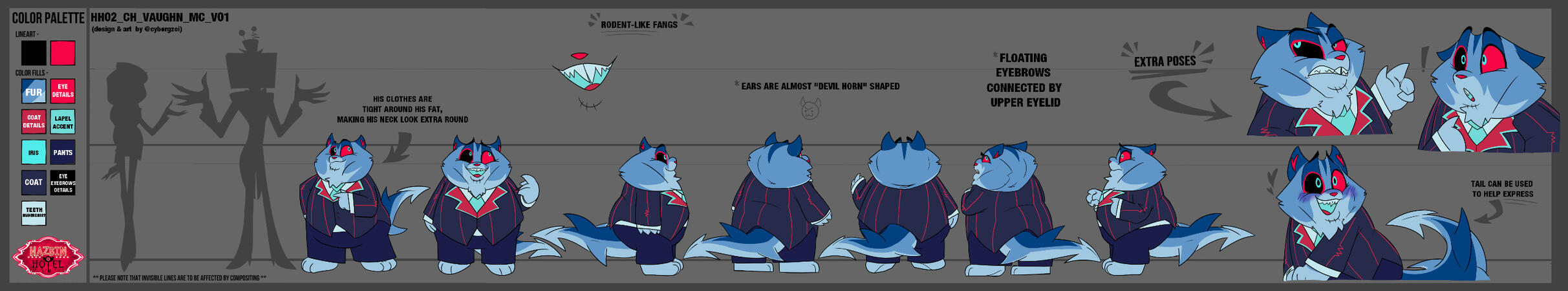 Original Character Design & Complex Reference Sheet